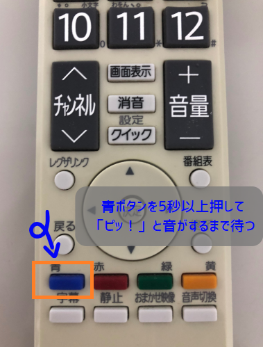 裏技ではない Nhkbsの左下に表示されるメッセージを消す方法 青ボタンを押してスマホから手続き いかせんもあんすぁ